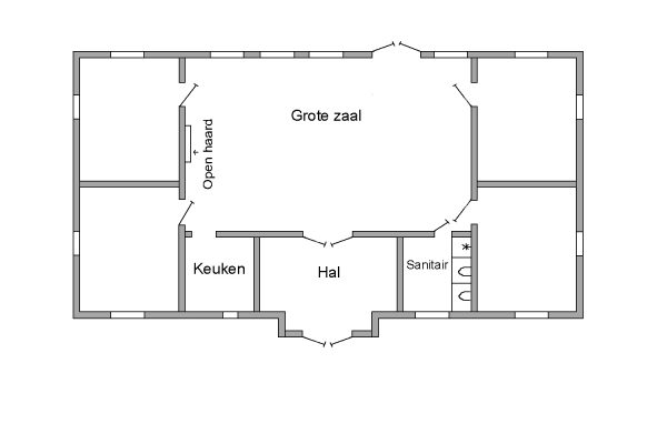 Plattegrond clubhuis